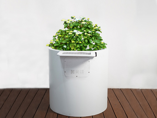 成都圆形庭院智慧免灌花箱