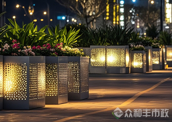 成都双流区道路护栏花箱