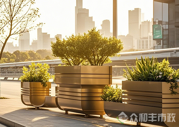 成都双流区商铺外摆隔断花箱