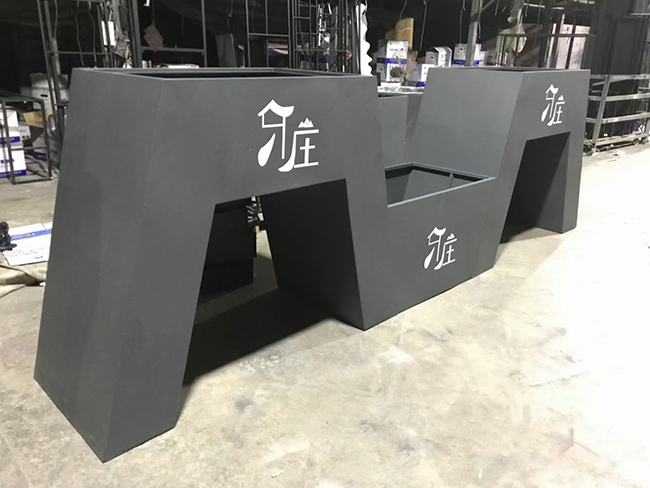 成都青羊区商铺外摆隔断花箱