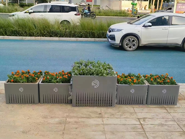 甘孜商铺外摆隔断花箱