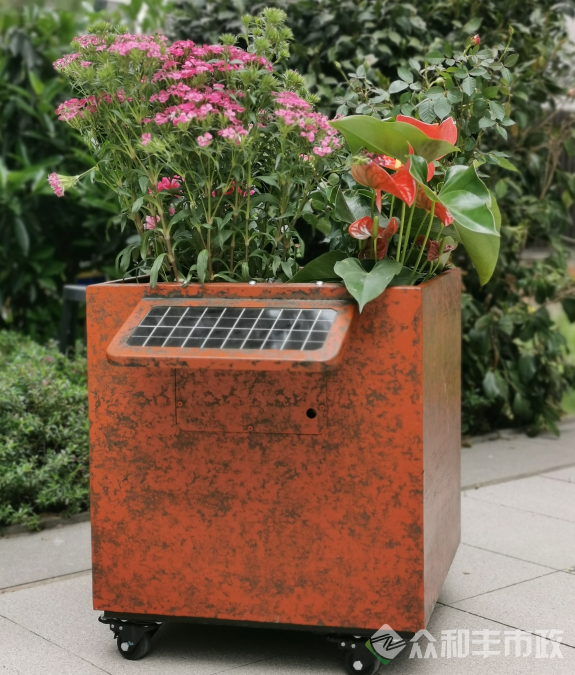 光伏智能浇水花箱