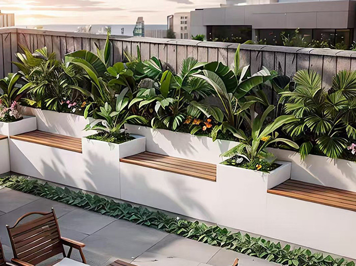 德阳小区镀锌板花箱报价