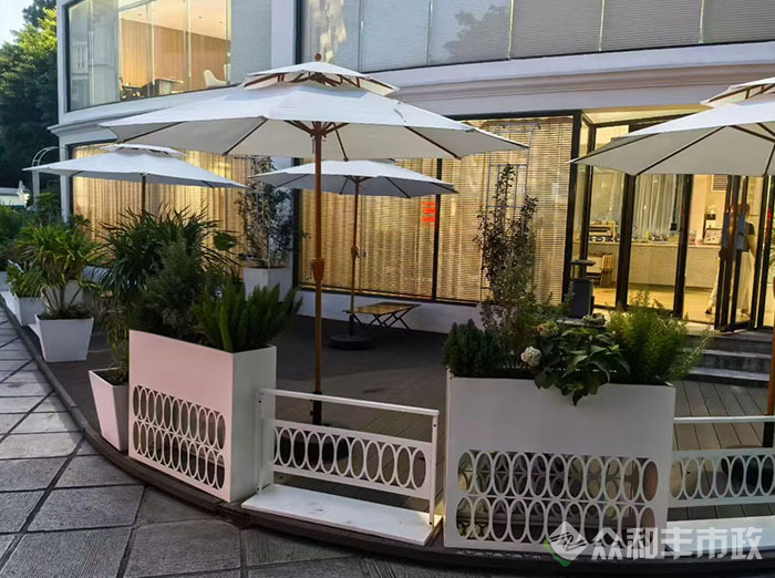 成都金堂县商铺外摆隔断花箱选购